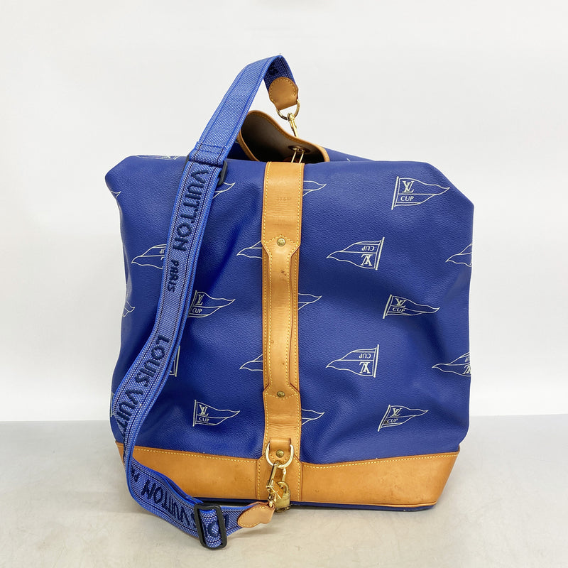 【6hb0728-k】ルイヴィトン ボストンバッグ LVカップ サックマリーンバンドリエール A24014 ブルー【中古】メンズ レディース ユニセックス
