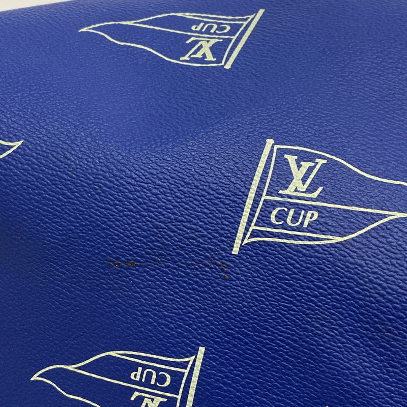 【6hb0728-k】ルイヴィトン ボストンバッグ LVカップ サックマリーンバンドリエール A24014 ブルー【中古】メンズ レディース ユニセックス