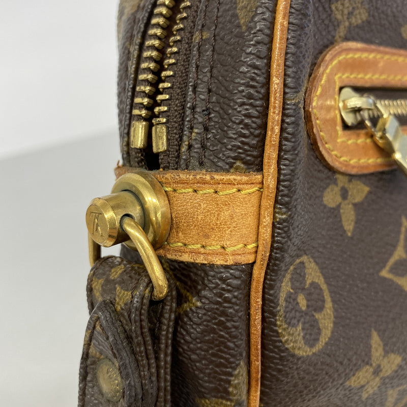 【6hb0746】ルイヴィトン クラッチバッグ モノグラム マルリードラゴンヌGM M51825 ブラウン【中古】メンズ