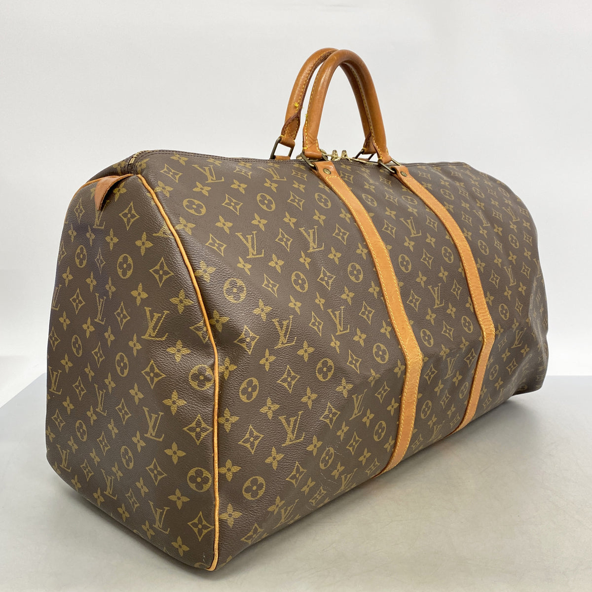 【6hb0755】ルイヴィトン ボストンバッグ モノグラム キーポル60 M41422 ブラウン【中古】メンズ レディース ユニセックス