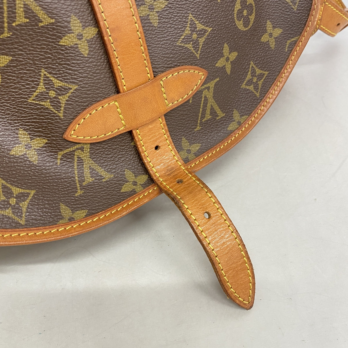 【6hb0758】ルイヴィトン ショルダーバッグ モノグラム ソミュール30 M42256 ブラウン【中古】レディース