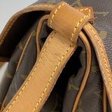 【6hb0759】ルイヴィトン ショルダーバッグ モノグラム ソミュール30 M42256 ブラウン【中古】レディース
