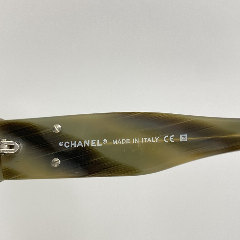 【6hb0764】シャネル サングラス 5102 プラスチック ブラウン シルバー金具【中古】レディース