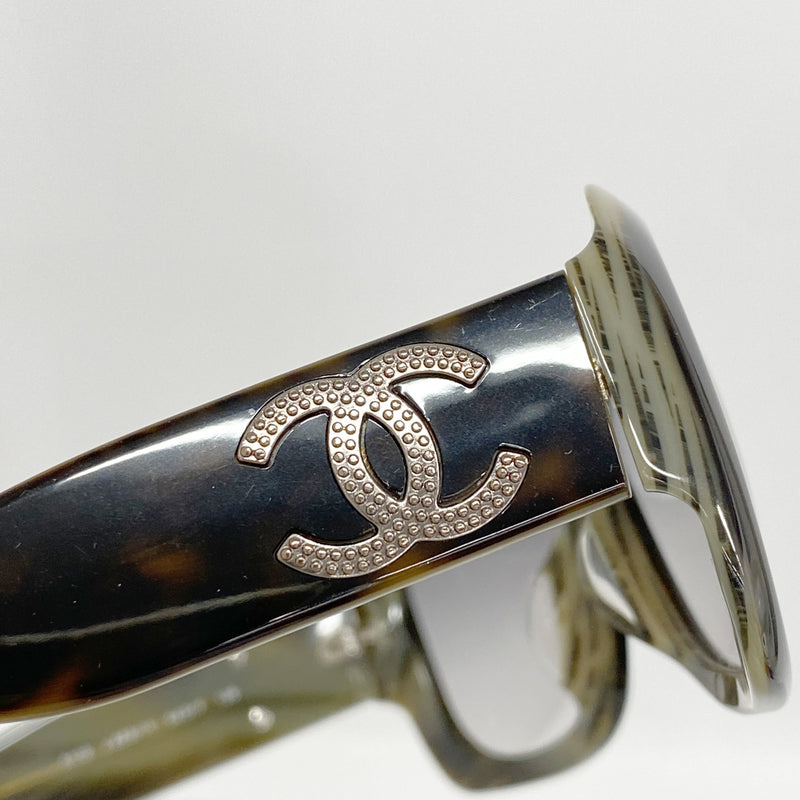 【6hb0764】シャネル サングラス 5102 プラスチック ブラウン シルバー金具【中古】レディース