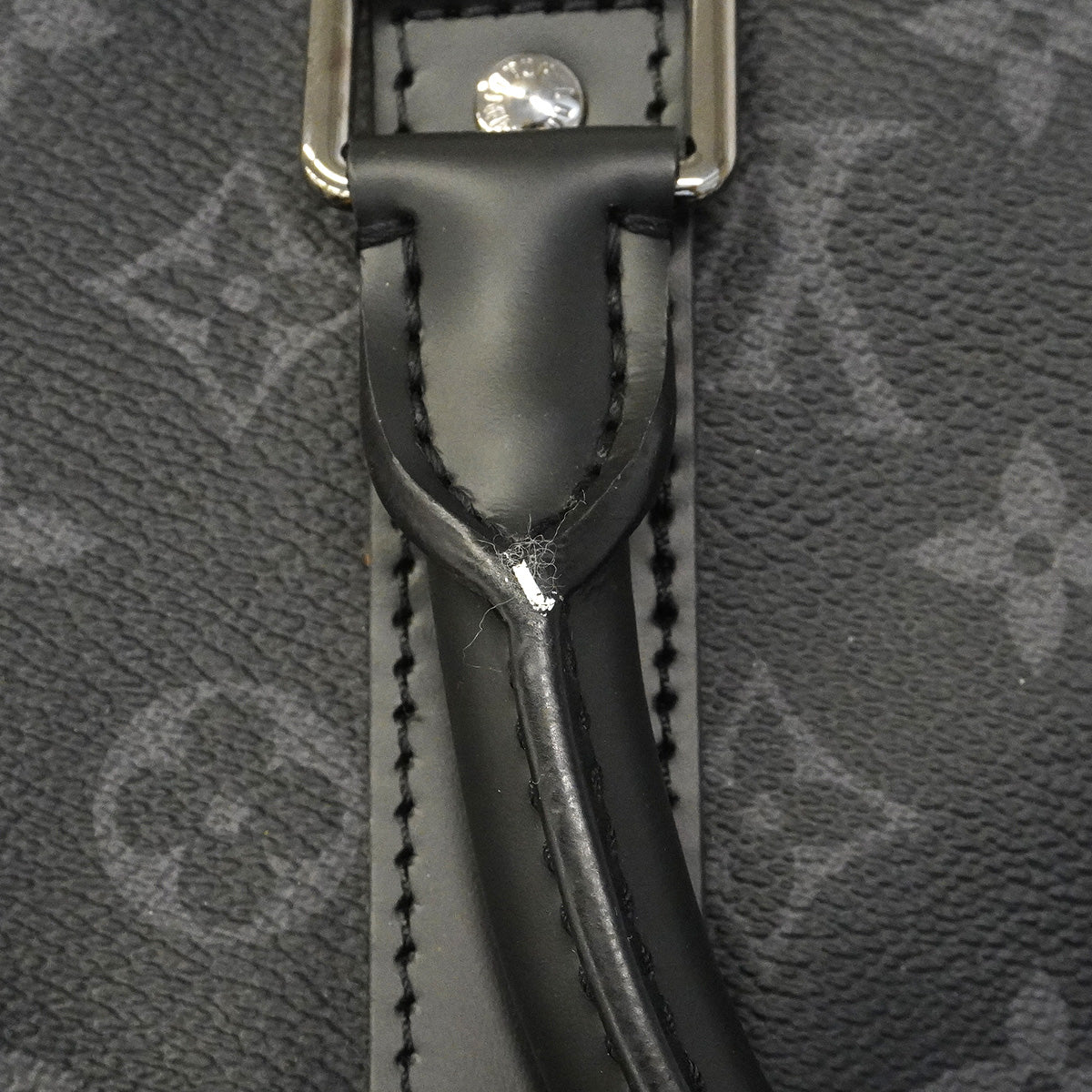 【6hb0765-k】ルイヴィトン ボストンバッグ モノグラム・エクリプス キーポルバンドリエール45 M40569 ブラック【中古】メンズ