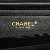 【6hb0767-k】シャネル ショルダーバッグ マトラッセ チェーンショルダー スウェード ブラック シャンパンゴールド金具【中古】レディース