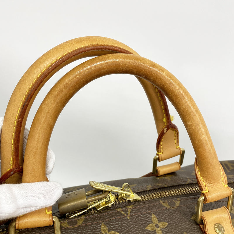 【6hb0772】ルイヴィトン ボストンバッグ モノグラム キーポル55 M41424 ブラウン【中古】メンズ レディース ユニセックス
