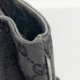 【6hb0781-k】グッチ トートバッグ GGキャンバス/バンブー 112526 キャンバス ブラック シルバー金具【中古】レディース
