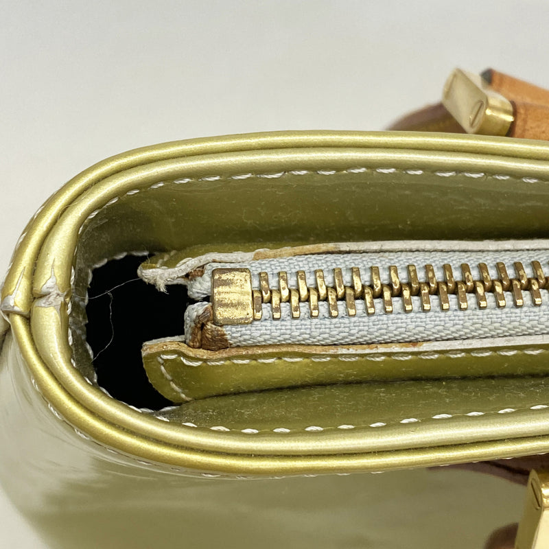 【6hb0806】ルイヴィトン トートバッグ ヴェルニ ヒューストン M91053 グリ【中古】レディース