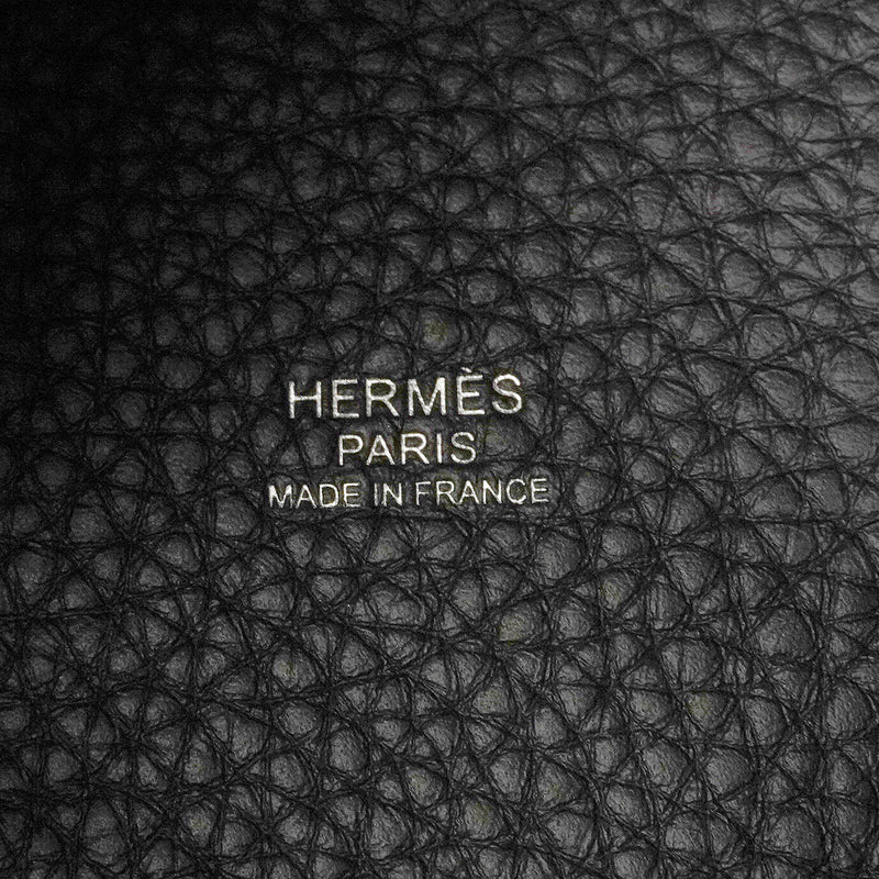 【6hb0814】エルメス ハンドバッグ ピコタンロックPM トリヨンクレマンス キャバン シルバー金具 G刻印【中古】レディース