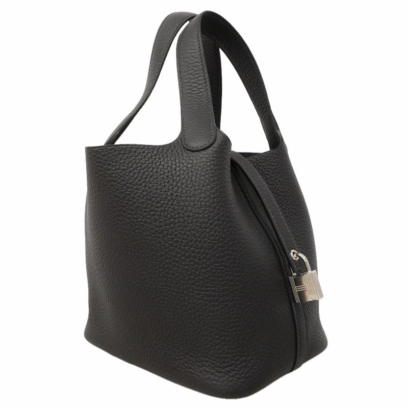 【6hb0814】エルメス ハンドバッグ ピコタンロックPM トリヨンクレマンス キャバン シルバー金具 G刻印【中古】レディース