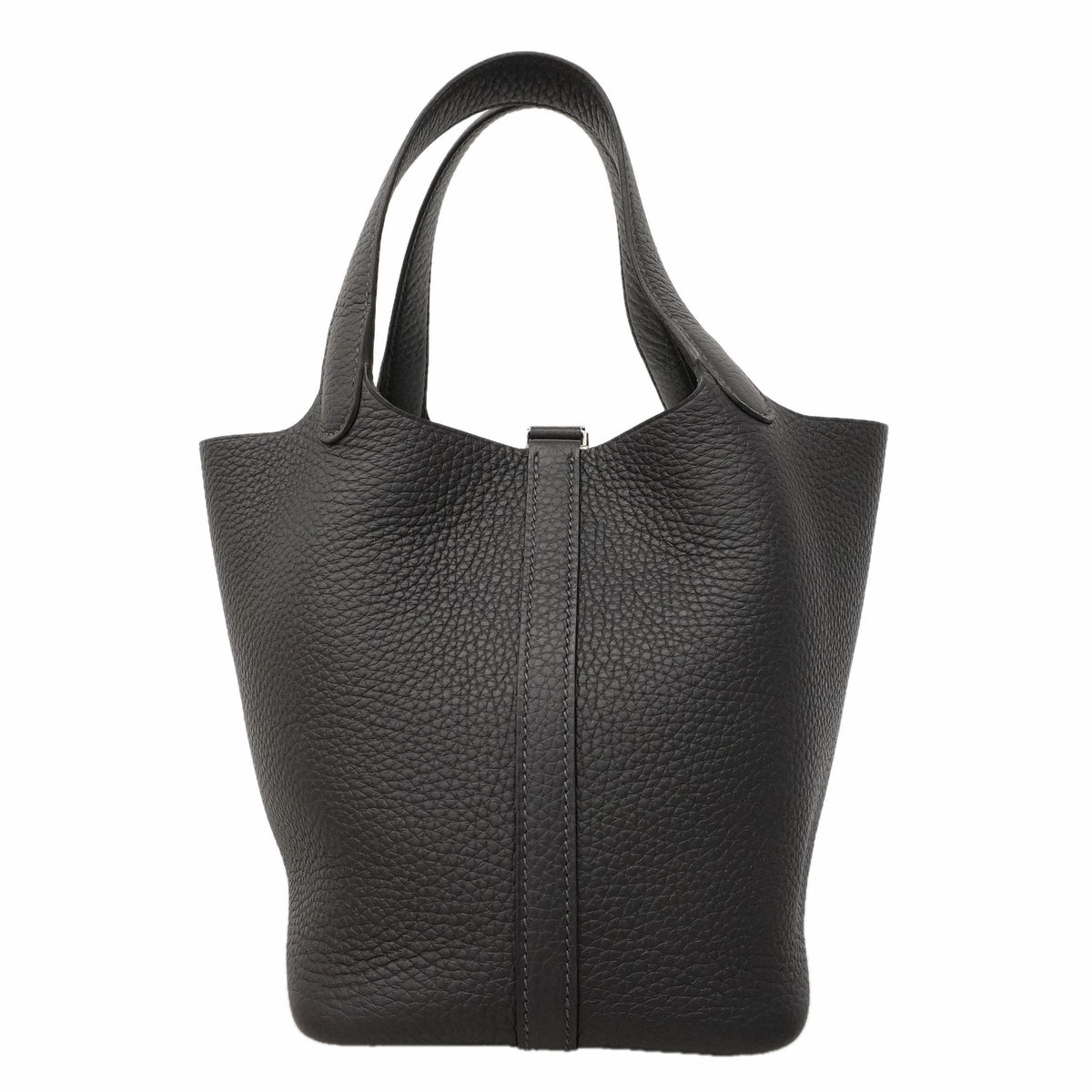 【6hb0814】エルメス ハンドバッグ ピコタンロックPM トリヨンクレマンス キャバン シルバー金具 G刻印【中古】レディース