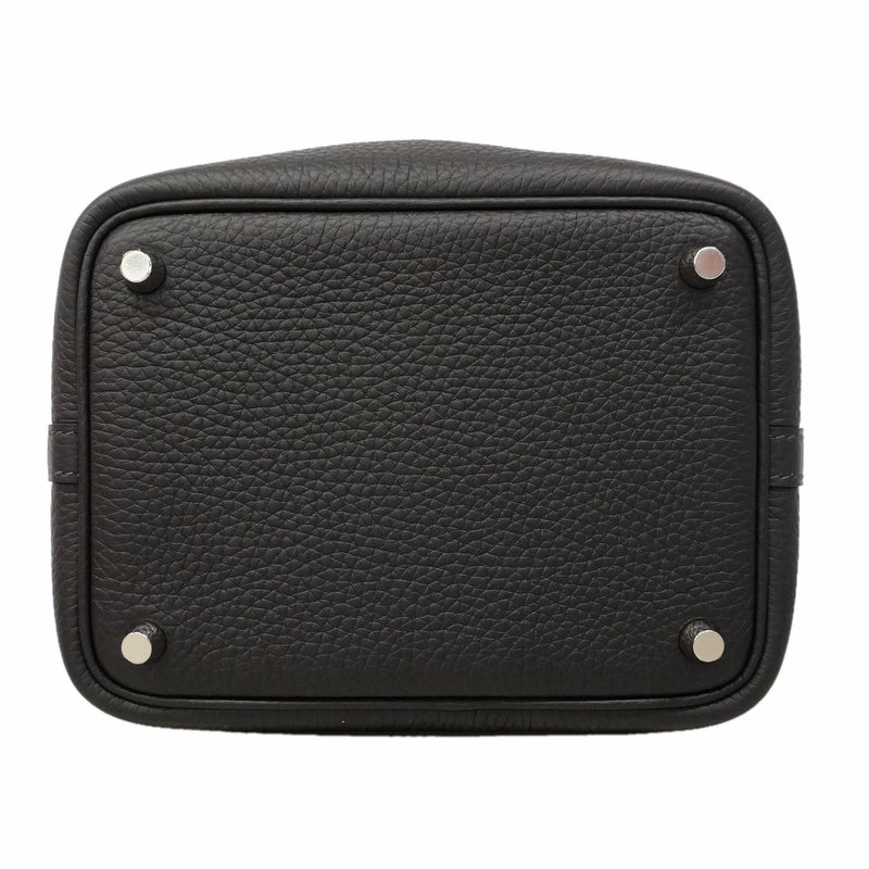 【6hb0814】エルメス ハンドバッグ ピコタンロックPM トリヨンクレマンス キャバン シルバー金具 G刻印【中古】レディース