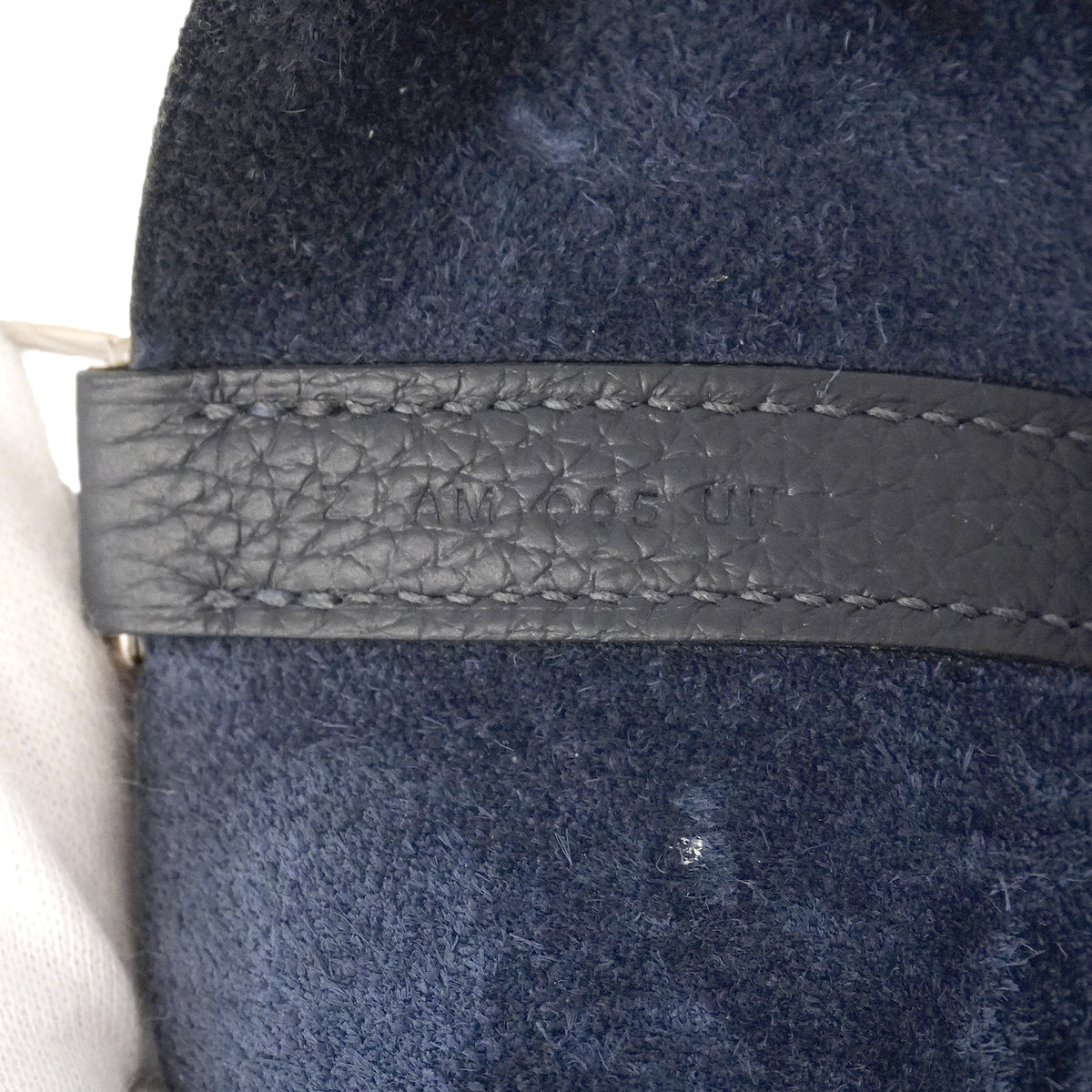 【6hb0815】エルメス ハンドバッグ ピコタンロックMM エクラ トリヨンクレマンス ブルーニュイ/ブルーサフィール シルバー金具 Z刻印【中古】レディース