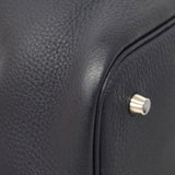 【6hb0815】エルメス ハンドバッグ ピコタンロックMM エクラ トリヨンクレマンス ブルーニュイ/ブルーサフィール シルバー金具 Z刻印【中古】レディース
