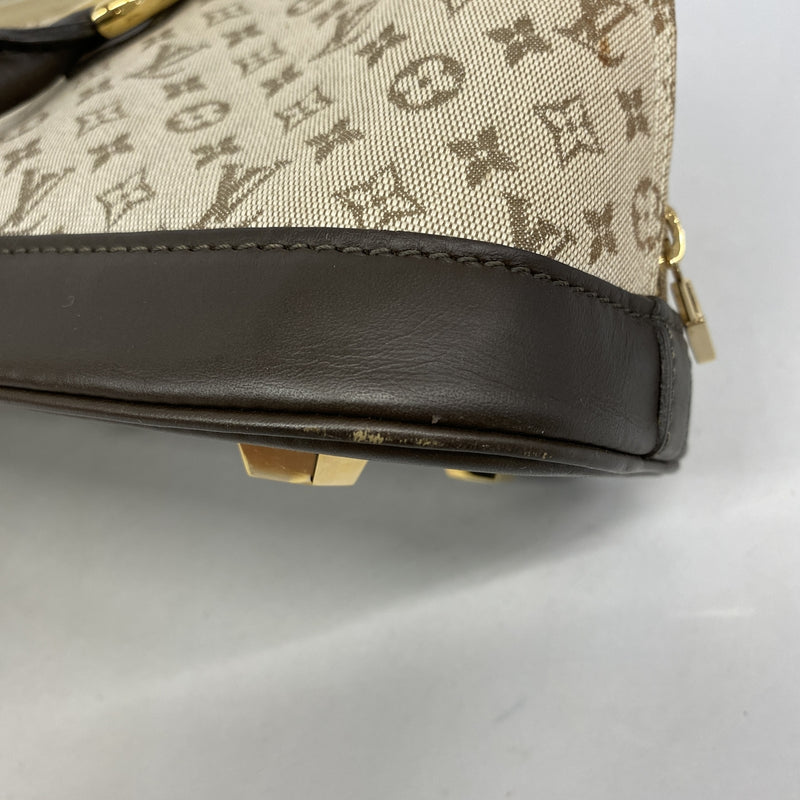【6hb0816】ルイヴィトン ハンドバッグ モノグラム・ミニ アルマ ロン M92206 カーキ【中古】レディース