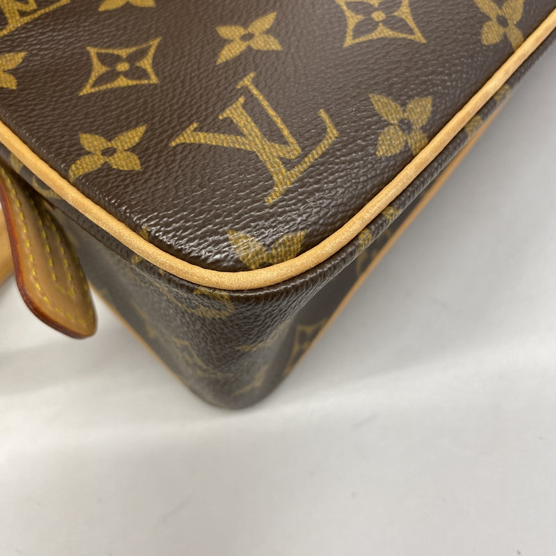 【6hb0823】ルイヴィトン ショルダーバッグ モノグラム ヴィバシテMM M51164 ブラウン【中古】レディース