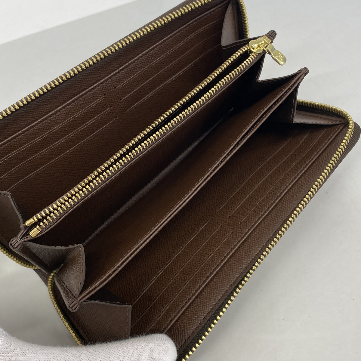 【6hb0831-k】ルイヴィトン 長財布 ダミエ ジッピーウォレット N41661 エベヌ【中古】メンズ レディース ユニセックス