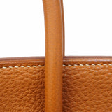 【6hb0833】エルメス ハンドバッグ バーキン35 トゴ ゴールド シルバー金具 □F刻印【中古】レディース