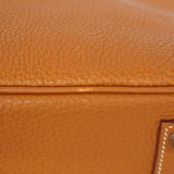 【6hb0833】エルメス ハンドバッグ バーキン35 トゴ ゴールド シルバー金具 □F刻印【中古】レディース