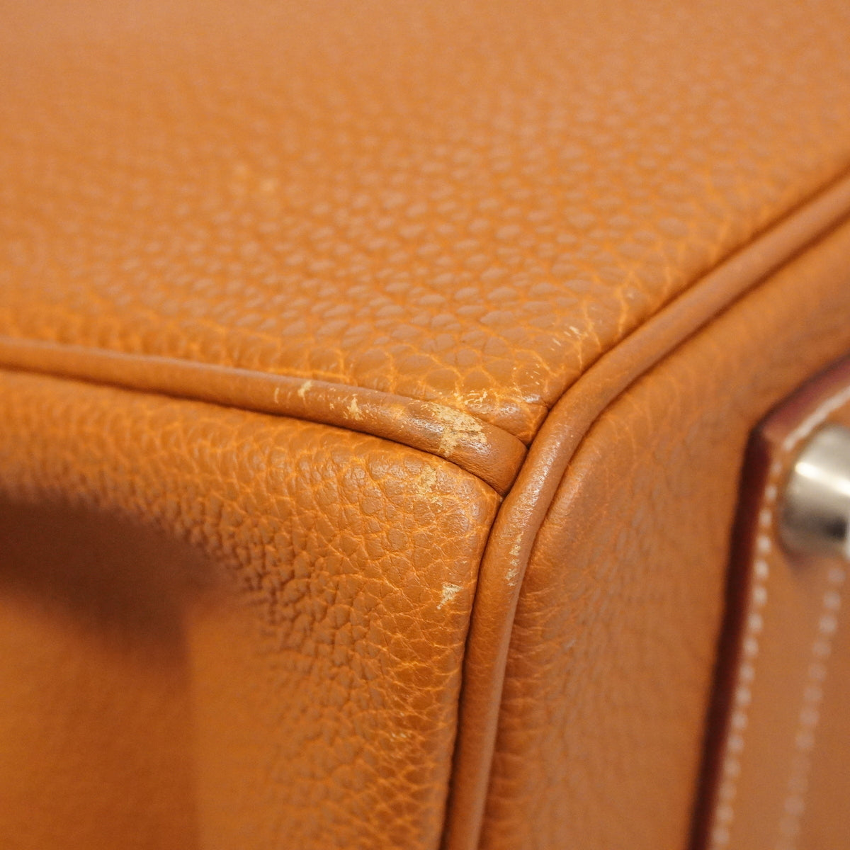 【6hb0833】エルメス ハンドバッグ バーキン35 トゴ ゴールド シルバー金具 □F刻印【中古】レディース