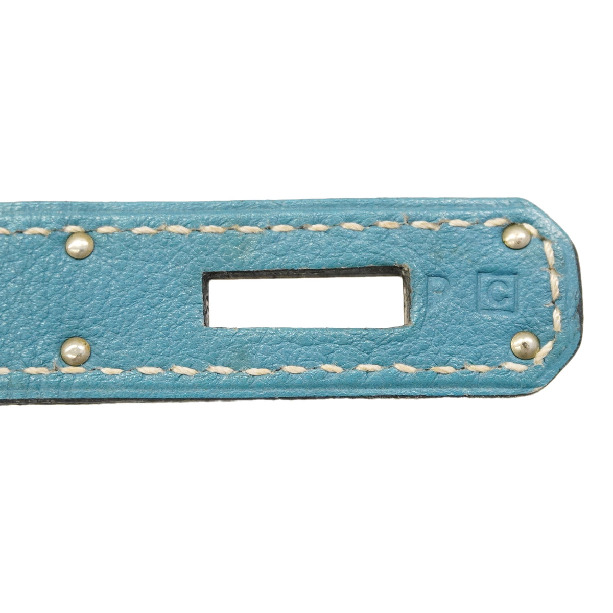【6hb0834】エルメス リュック・デイパック ケリーアドGM アルデンヌ ブルージーン シルバー金具 □C刻印【中古】レディース