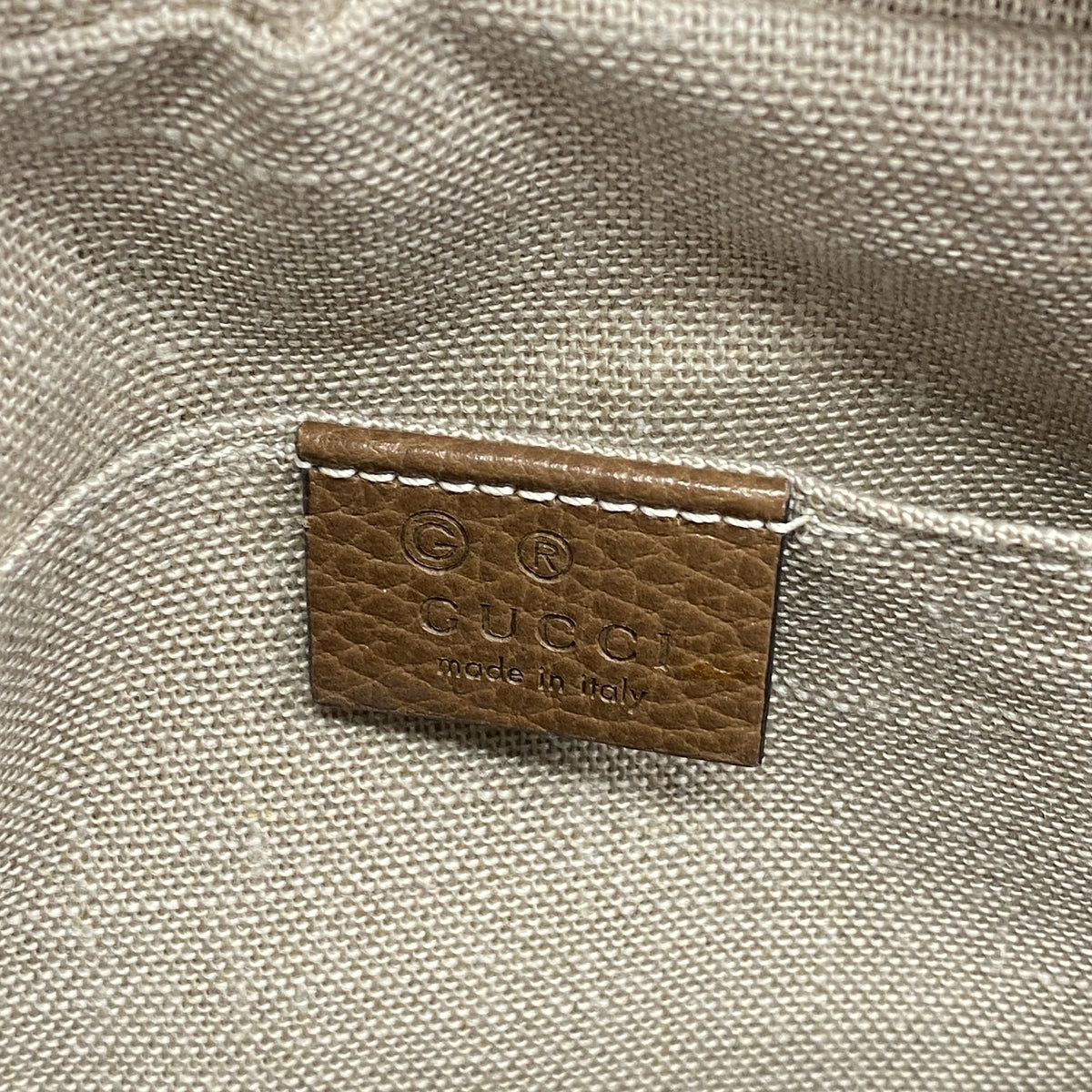 【6hb0836-k】グッチ ショルダーバッグ GGキャンバス 449413 キャンバス ブラウン シャンパンゴールド金具【中古】レディース