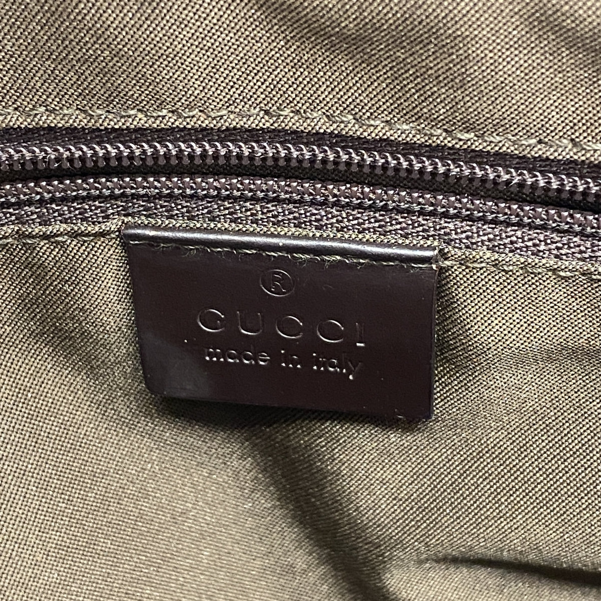 【6hb0837-k】グッチ トートバッグ GGナイロン バンブー 002 1010 ナイロン ブラウン シルバー金具【中古】レディース