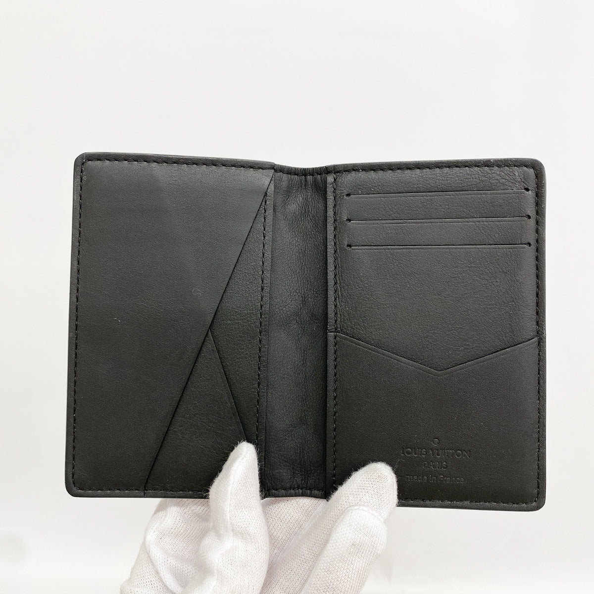 【6hb0839-k】ルイヴィトン カードケース モノグラム・トリヨン オーガナイザードゥ ポッシュ M69044 ノワール【中古】メンズ レディース ユニセックス