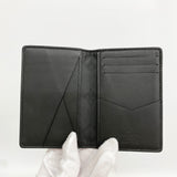 【6hb0839-k】ルイヴィトン カードケース モノグラム・トリヨン オーガナイザードゥ ポッシュ M69044 ノワール【中古】メンズ レディース ユニセックス