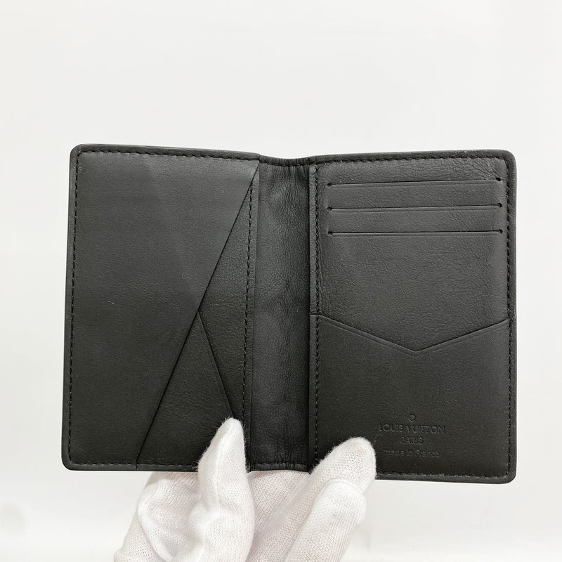 【6hb0839-k】ルイヴィトン カードケース モノグラム・トリヨン オーガナイザードゥ ポッシュ M69044 ノワール【中古】メンズ レディース ユニセックス