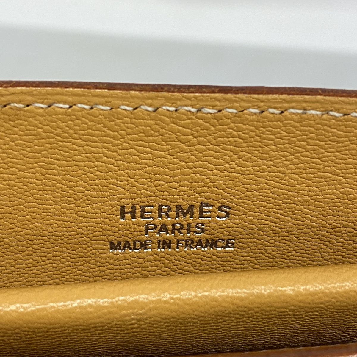 【6hb0843】エルメス トートバッグ カバナ ヴァッシュ ナチュラル シルバー金具 □E刻印【中古】レディース