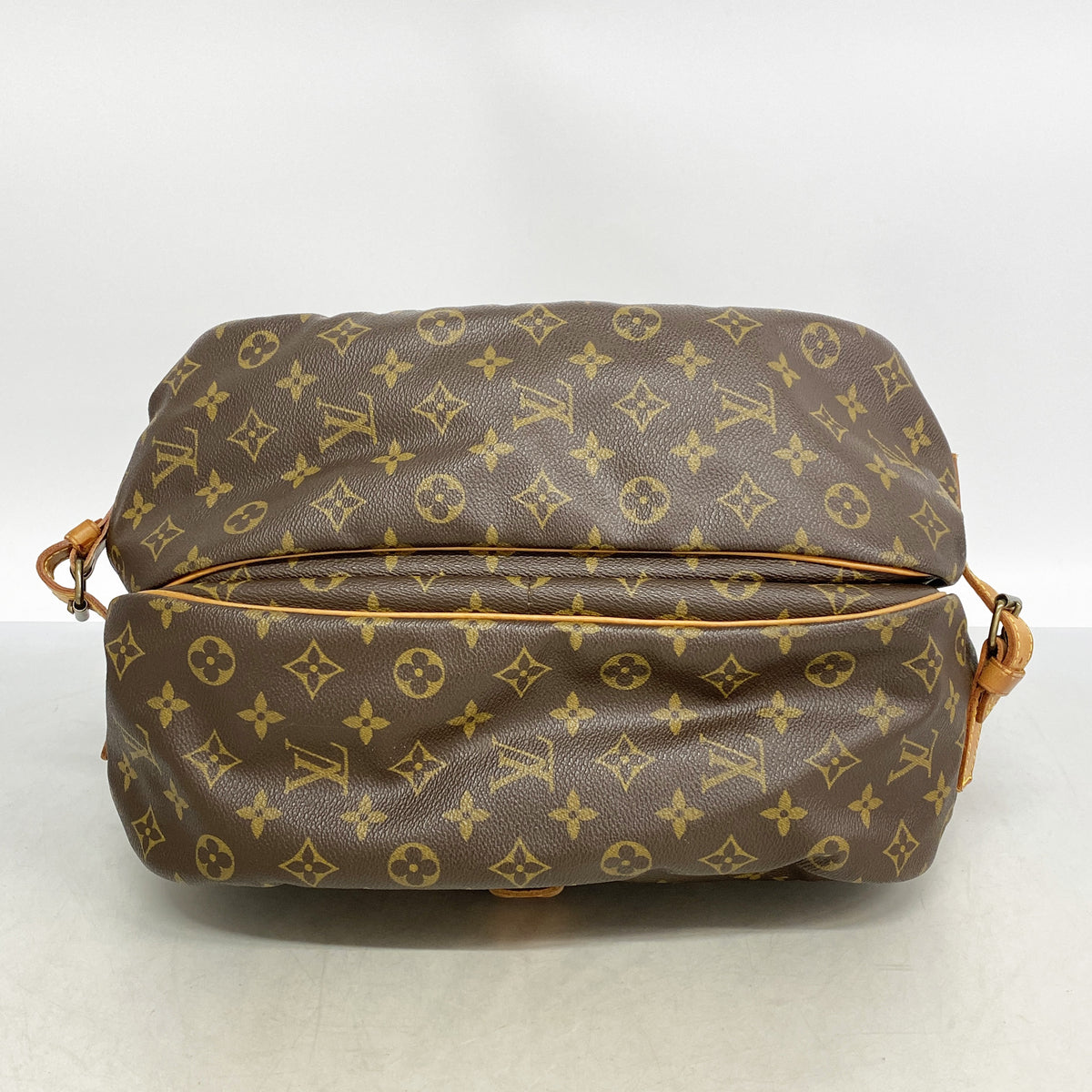 【6hb0869】ルイヴィトン ショルダーバッグ モノグラム ソミュール35 M42254 ブラウン【中古】レディース