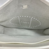 【6hb0874】エルメス ショルダーバッグ エヴリン1PM ヴォーエプソン ホワイト シルバー金具 □H刻印【中古】レディース