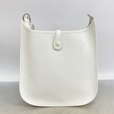 【6hb0874】エルメス ショルダーバッグ エヴリン1PM ヴォーエプソン ホワイト シルバー金具 □H刻印【中古】レディース