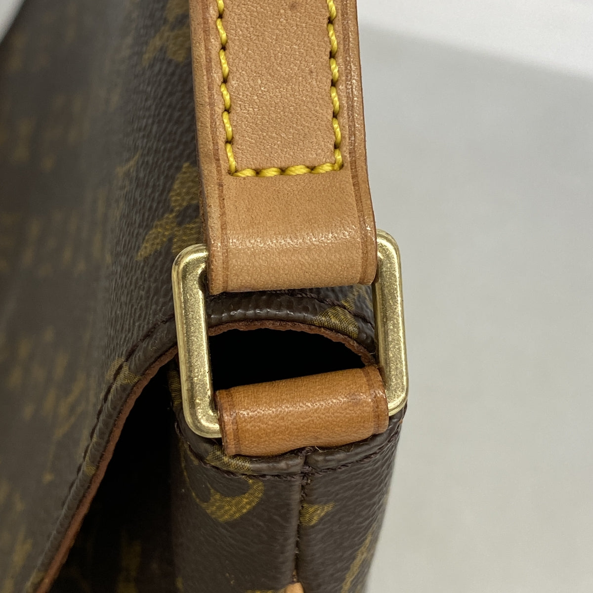 【6hb0876】ルイヴィトン ショルダーバッグ モノグラム ミュゼットタンゴショートストラップ M51257 ブラウン【中古】レディース