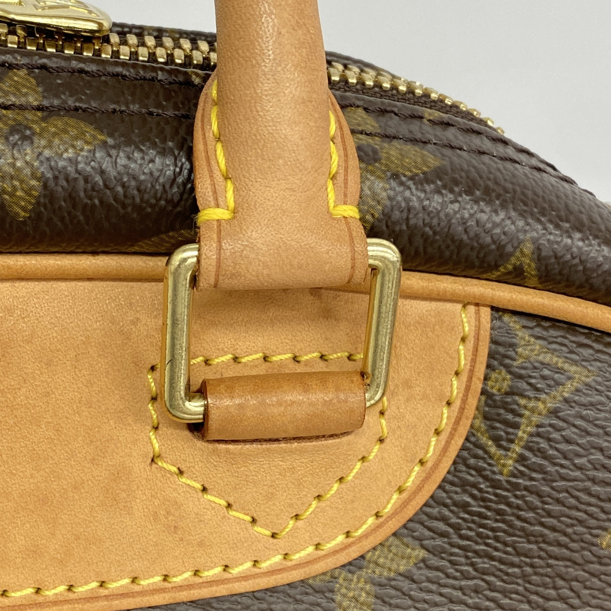 【6hb0878】ルイヴィトン ハンドバッグ モノグラム トゥルーヴィル M42228 ブラウン【中古】レディース