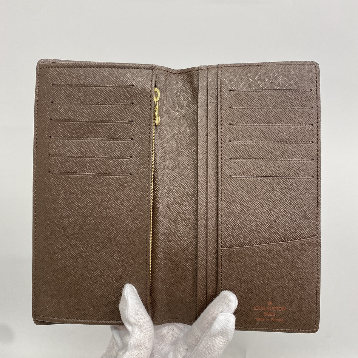 【6hb0881】ルイヴィトン 長財布 ダミエ ポルトフォイユブラザ N60017 エベヌ【中古】メンズ
