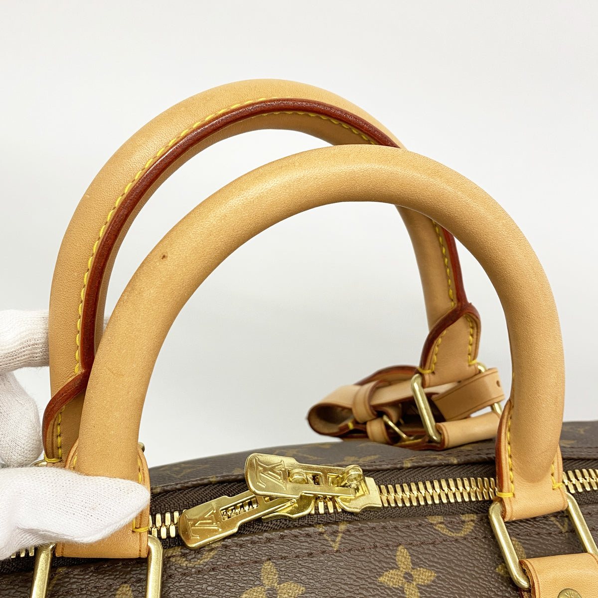 【6hb0883】ルイヴィトン ボストンバッグ モノグラム キーポルバンドリエール55 M41414 ブラウン【中古】メンズ レディース ユニセックス