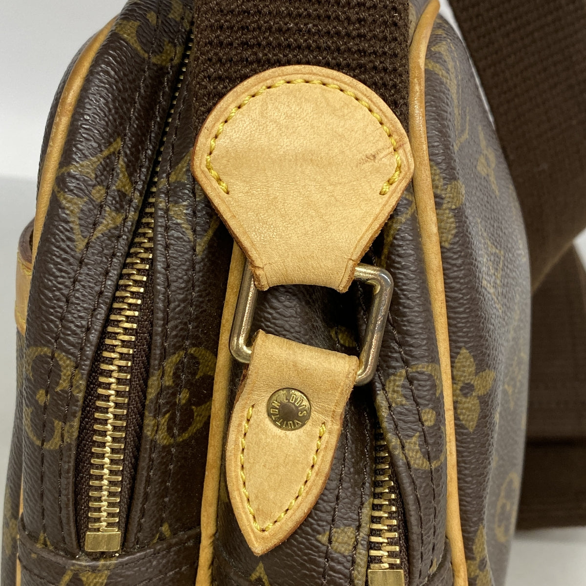 【6hb0885】ルイヴィトン ショルダーバッグ モノグラム リポーターPM M45254 ブラウン【中古】レディース