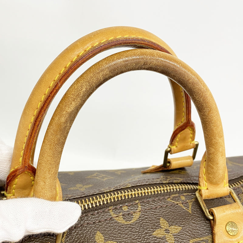 【6hb0887】ルイヴィトン ハンドバッグ モノグラム スピーディ35 M41107 ブラウン【中古】レディース