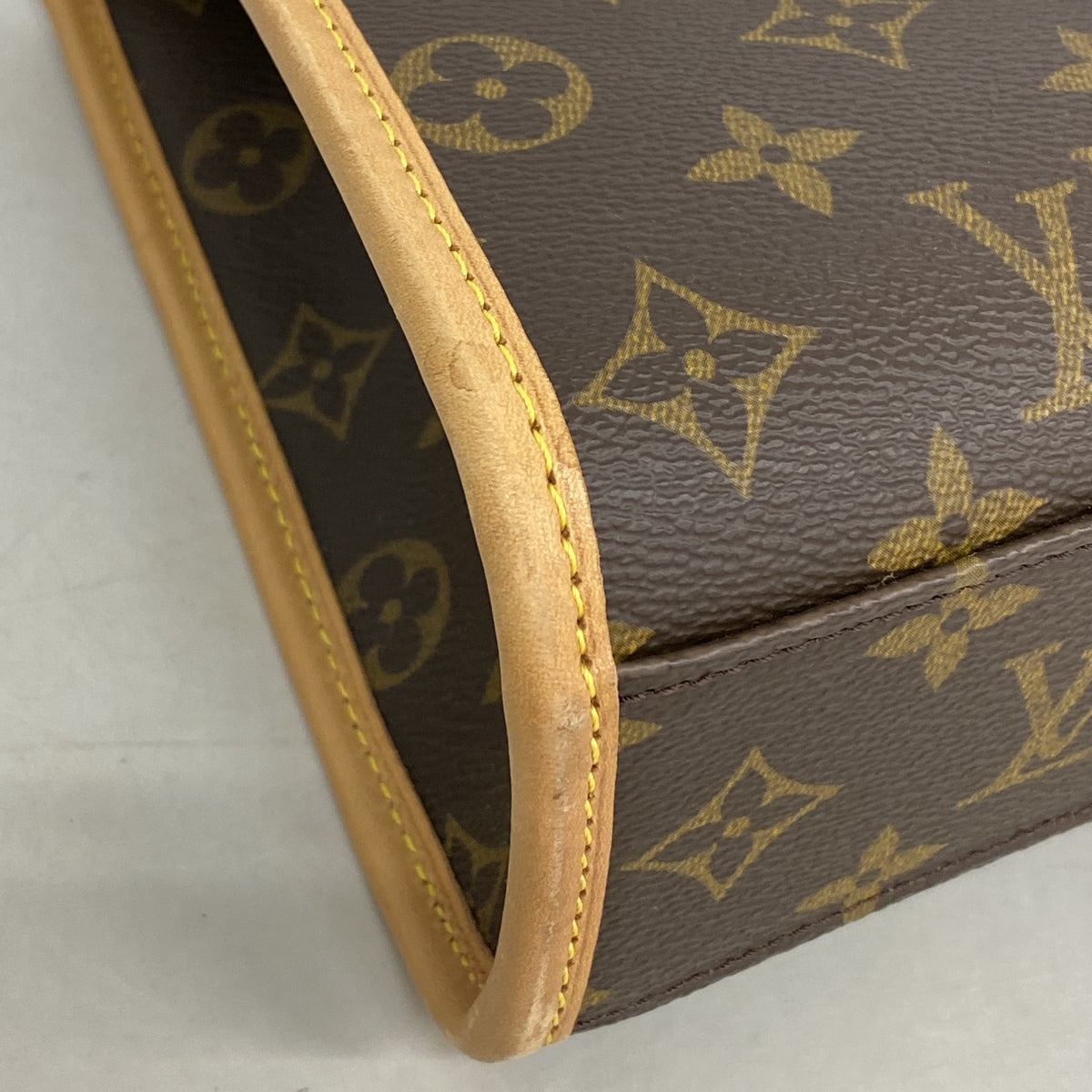 【6hb0889】ルイヴィトン ハンドバッグ モノグラム ベルエア M51122 ブラウン【中古】レディース