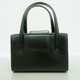 【6hb0900】カルティエ ハンドバッグ パンテール レザー ブラック シルバー金具【中古】レディース
