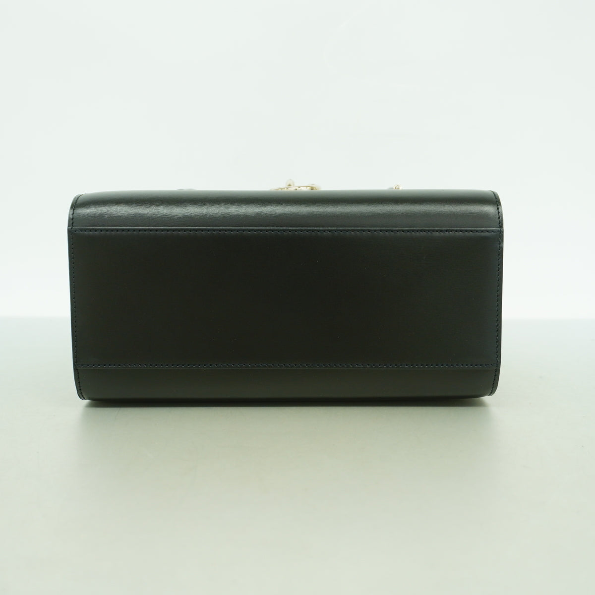 【6hb0900】カルティエ ハンドバッグ パンテール レザー ブラック シルバー金具【中古】レディース