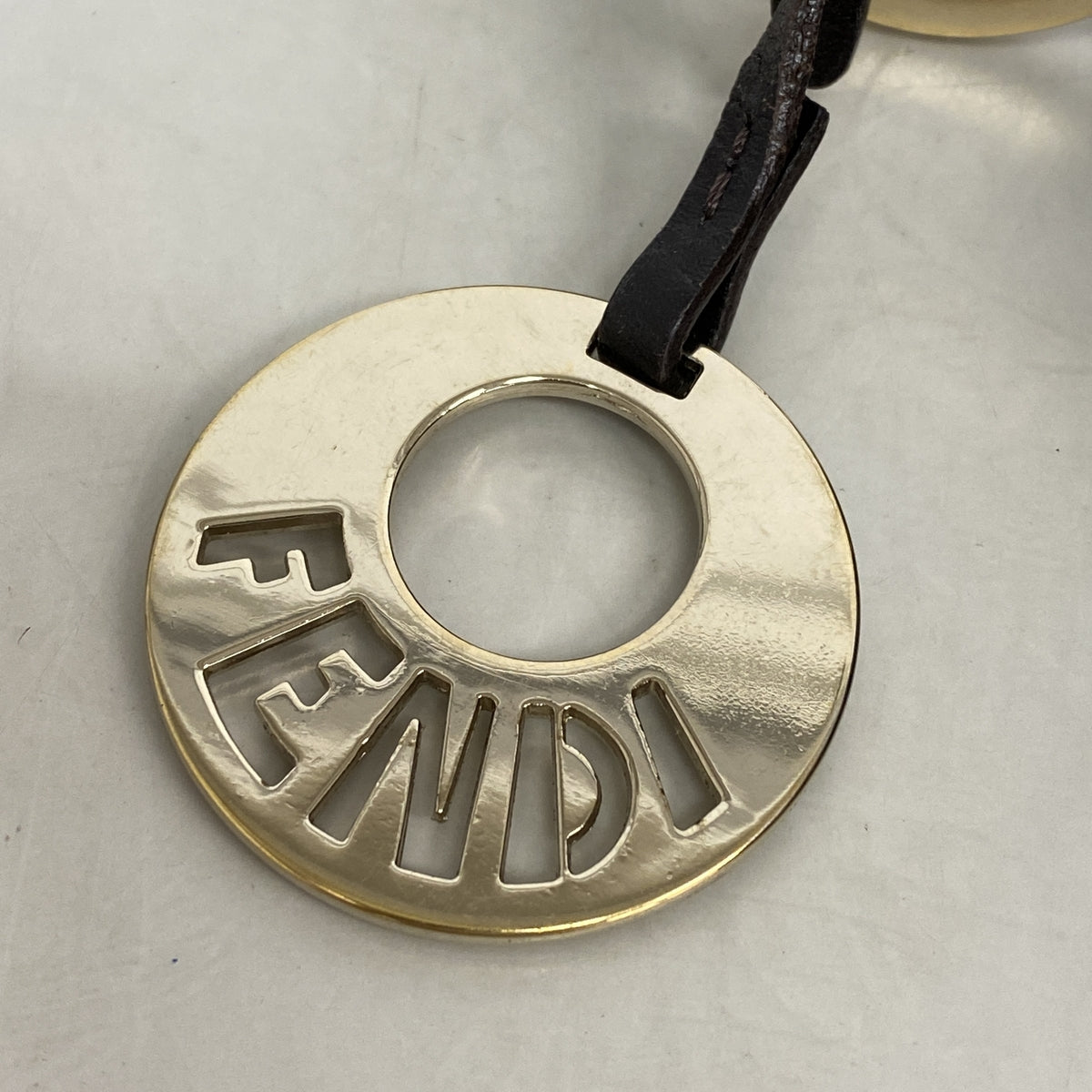 【6hb0930】フェンディ ハンドバッグ ズッカ ナイロンキャンバス ブラウン シャンパンゴールド金具【中古】レディース