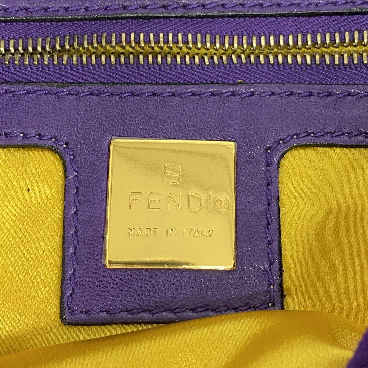 【6hb0931】フェンディ ハンドバッグ マンマバケット スウェード パープル ゴールド金具【中古】レディース
