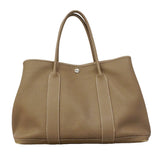 【6hb0960】エルメス トートバッグ ガーデンパーティPM ネゴンダ エトゥープ シルバー金具 □M刻印【中古】レディース