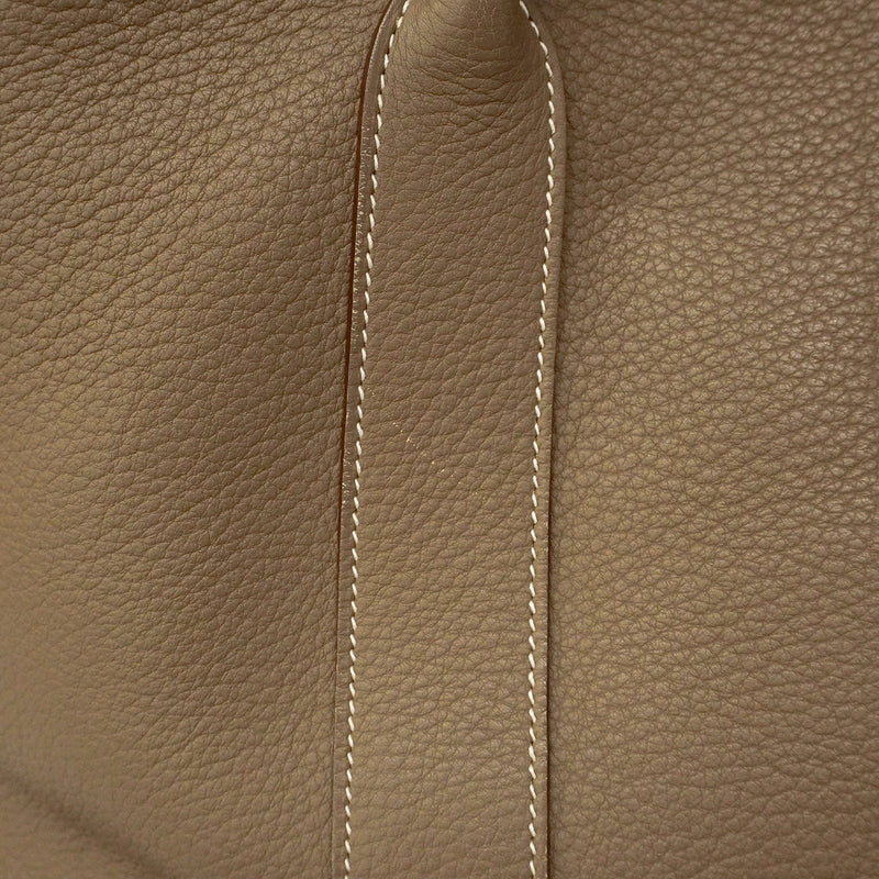 【6hb0960】エルメス トートバッグ ガーデンパーティPM ネゴンダ エトゥープ シルバー金具 □M刻印【中古】レディース
