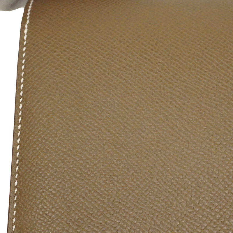 【6hb0963】エルメス ショルダーバッグ コンスタンスミニ ヴォーエプソン エトゥープ シルバー金具 G刻印【中古】レディース