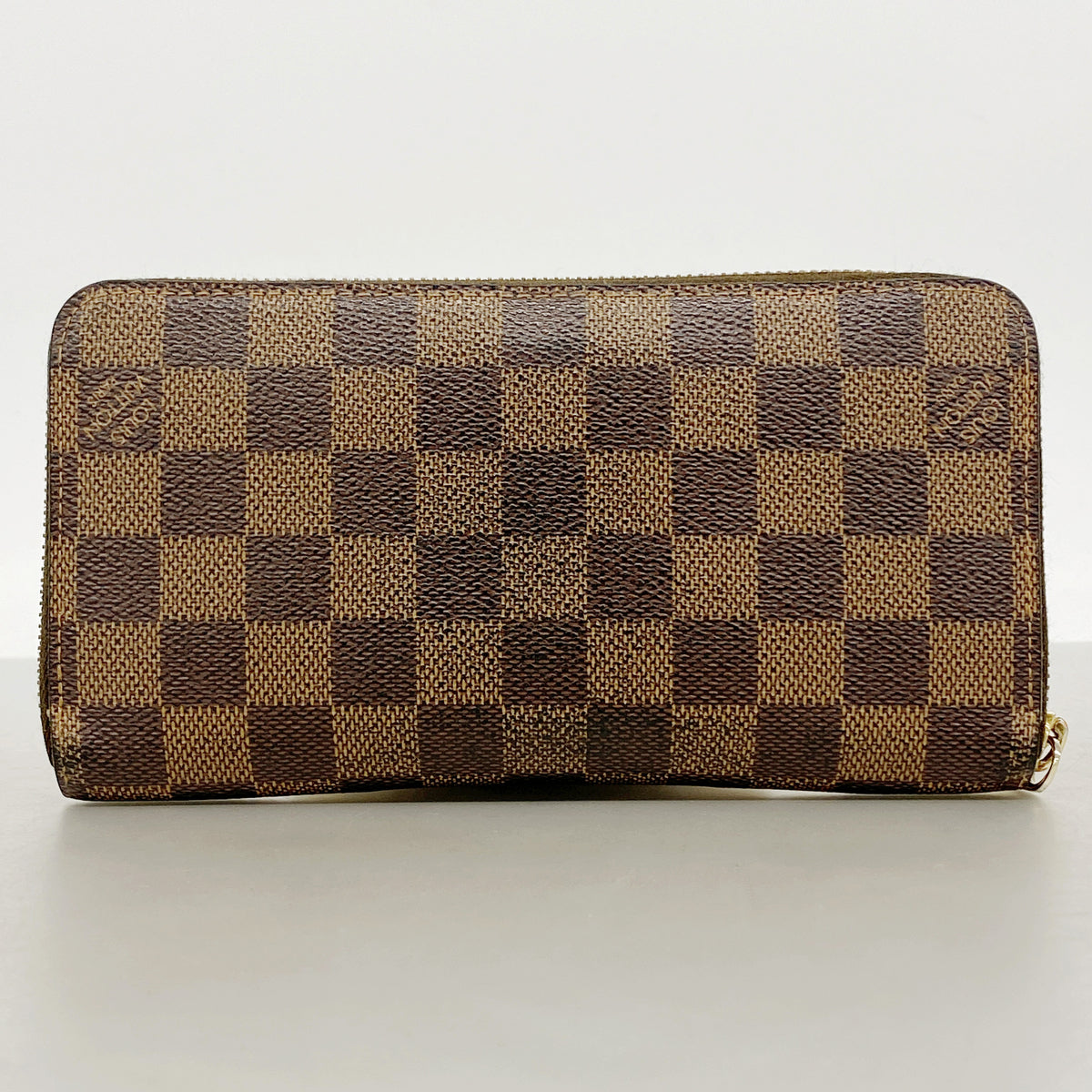 【6hb0973】ルイヴィトン 長財布 ダミエ ジッピーウォㇾット N60015 エベヌ【中古】メンズ レディース ユニセックス